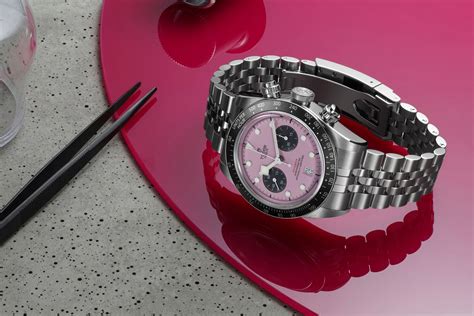 tudor black bay chrono pink|tudor pink for sale.